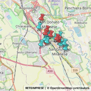 Mappa Via Mantova, 20098 San Giuliano Milanese MI, Italia (1.05125)