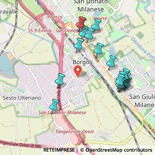 Mappa Via Mantova, 20098 San Giuliano Milanese MI, Italia (1.1165)