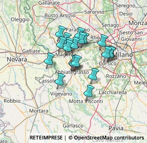 Mappa Via Antonio Vivaldi, 20081 Abbiategrasso MI, Italia (9.6405)