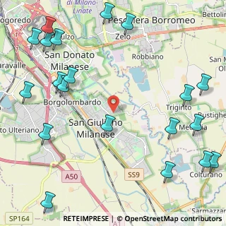 Mappa Via Ludovico Ariosto, 20098 San Giuliano Milanese MI, Italia (3.1225)