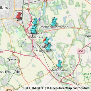 Mappa Via Ludovico Ariosto, 20098 San Giuliano Milanese MI, Italia (3.80273)