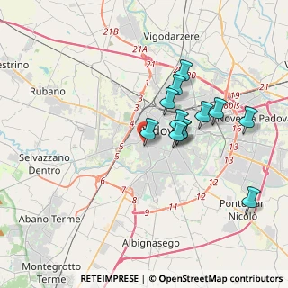 Mappa Via Cremona, 35142 Padova PD, Italia (3.125)