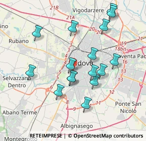 Mappa Via Cremona, 35142 Padova PD, Italia (3.64)