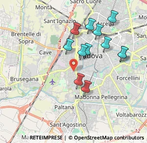 Mappa Via Cremona, 35142 Padova PD, Italia (1.71667)