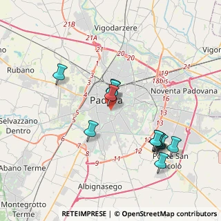 Mappa Via Donatello, 35123 Padova PD, Italia (3.78333)
