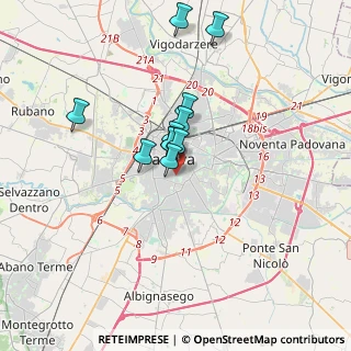 Mappa Via Donatello, 35123 Padova PD, Italia (2.57091)