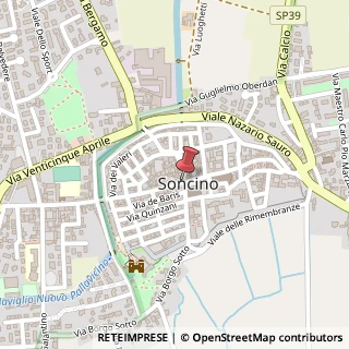 Mappa Via Generale Zamboni SP27, 72, 26029 Soncino, Cremona (Lombardia)