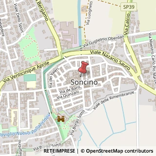 Mappa Via Martiri Soncinesi, 11, 26029 Soncino, Cremona (Lombardia)