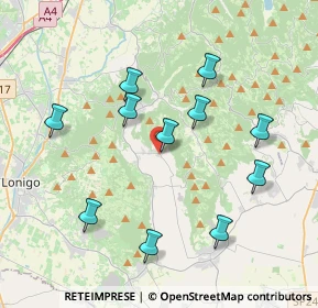 Mappa Via Roma, 36040 San Germano dei Berici VI, Italia (3.85273)