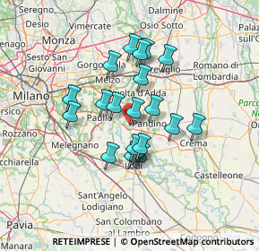 Mappa 26016 Spino d'Adda CR, Italia (10.6285)