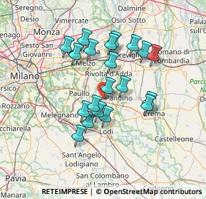 Mappa 26016 Spino d'Adda CR, Italia (11.7995)