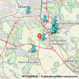 Mappa Via Unica Poasco, 20097 San Donato Milanese MI, Italia (3.39818)