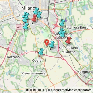 Mappa Via Unica Poasco, 20097 San Donato Milanese MI, Italia (4.32077)