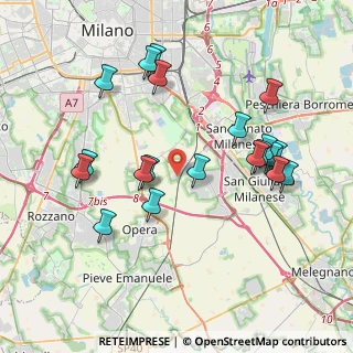 Mappa Via Unica Poasco, 20097 San Donato Milanese MI, Italia (3.985)