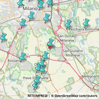 Mappa Via Unica Poasco, 20097 San Donato Milanese MI, Italia (6.023)