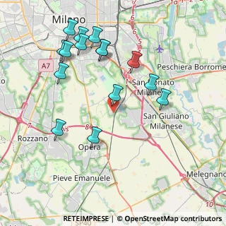 Mappa Via Unica Poasco, 20097 San Donato Milanese MI, Italia (4.29067)
