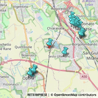 Mappa Via Unica Poasco, 20097 San Donato Milanese MI, Italia (2.6175)
