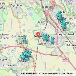 Mappa Via Unica Poasco, 20097 San Donato Milanese MI, Italia (2.6085)