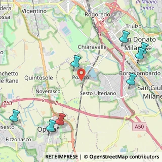 Mappa Via Unica Poasco, 20097 San Donato Milanese MI, Italia (3.31545)