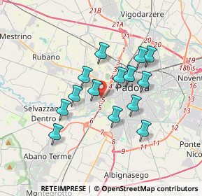 Mappa Via dei Colli, 35141 Padova PD, Italia (2.87143)