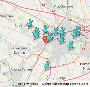 Mappa Via dei Colli, 35141 Padova PD, Italia (3.03917)