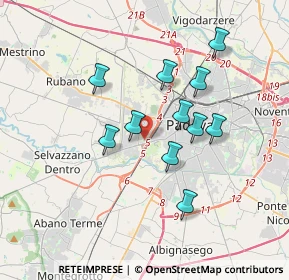 Mappa Via dei Colli, 35141 Padova PD, Italia (3.06)