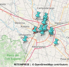 Mappa Via dei Colli, 35141 Padova PD, Italia (5.45714)