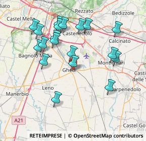 Mappa Via Deledda Grazia, 25016 Ghedi BS, Italia (7.78211)