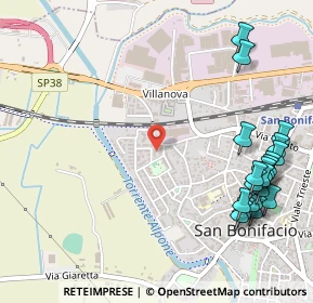 Mappa Via Fratelli Bandiera, 37047 San Bonifacio VR, Italia (0.696)