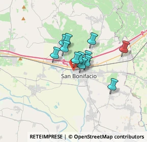 Mappa Via Fratelli Bandiera, 37047 San Bonifacio VR, Italia (2.15917)