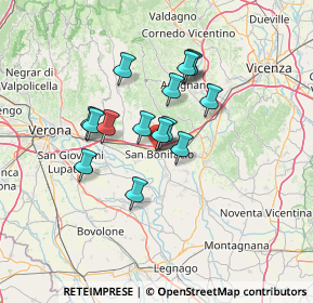 Mappa Via Fratelli Bandiera, 37047 San Bonifacio VR, Italia (10.408)