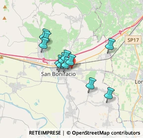 Mappa Via Mincio, 37047 San Bonifacio VR, Italia (2.58833)
