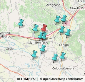 Mappa Via Mincio, 37047 San Bonifacio VR, Italia (6.31)