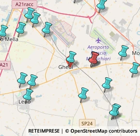 Mappa Via Vittorio Alfieri, 25016 Ghedi BS, Italia (5.3515)