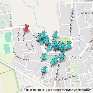 Mappa Via Achille Grandi, 26016 Spino d'Adda CR, Italia (0.15)