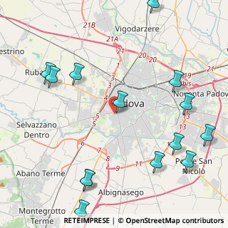 Mappa Via Castelfidardo, 35142 Padova PD, Italia (5.64929)