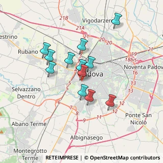 Mappa Via Castelfidardo, 35142 Padova PD, Italia (2.86583)