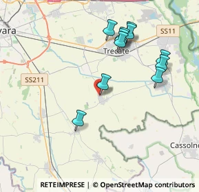 Mappa Via Guglielmo Marconi, 28060 Sozzago NO, Italia (3.85636)