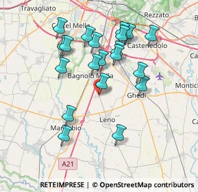 Mappa Via Trento, 25024 Leno BS, Italia (7.1155)