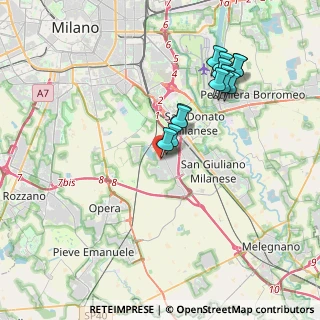 Mappa Via Lago d'Iseo, 20098 San Giuliano Milanese MI, Italia (3.68385)