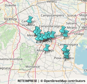 Mappa Aereoporto Civile Gino Allegri, 35141 Padova PD, Italia (9.61267)