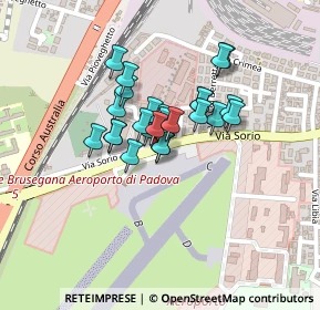 Mappa Aereoporto Civile Gino Allegri, 35141 Padova PD, Italia (0.14)