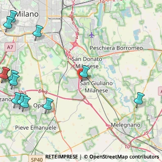 Mappa Via Bergamo, 20098 San Giuliano Milanese MI, Italia (6.98462)