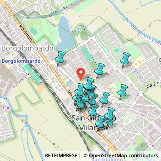 Mappa Viale Fratelli Cervi, 20097 San Giuliano Milanese MI, Italia (0.445)