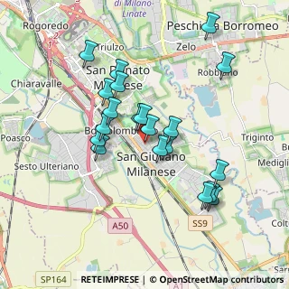 Mappa Viale Fratelli Cervi, 20097 San Giuliano Milanese MI, Italia (1.6825)