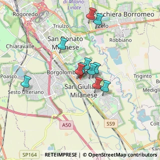 Mappa Viale Fratelli Cervi, 20097 San Giuliano Milanese MI, Italia (1.38182)