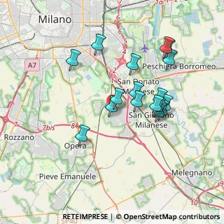 Mappa Via Lario, 20098 San Giuliano Milanese MI, Italia (3.35941)
