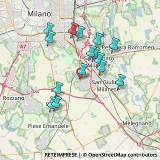 Mappa Via Lario, 20098 San Giuliano Milanese MI, Italia (3.53933)
