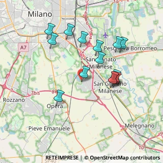 Mappa Via Lario, 20098 San Giuliano Milanese MI, Italia (3.60357)