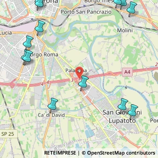 Mappa Tangenziale Sud, 37134 Verona VR, Italia (3.832)